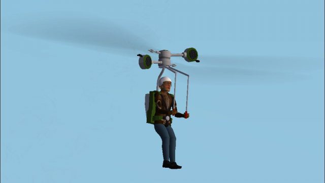 Screenshot 1 — FS2004/2002 Unreal Aviation Skywalker Strap-On Helicopter