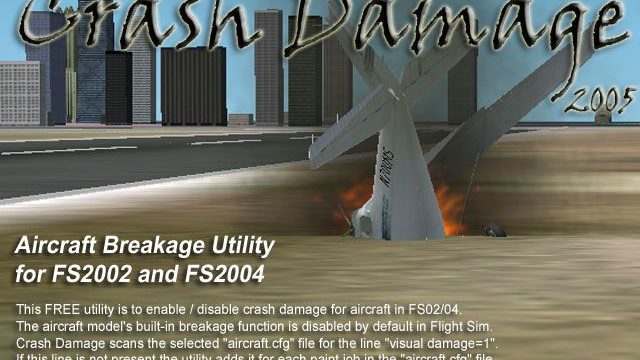 Screenshot 1 — / FS2004 Crash Damage Enabler