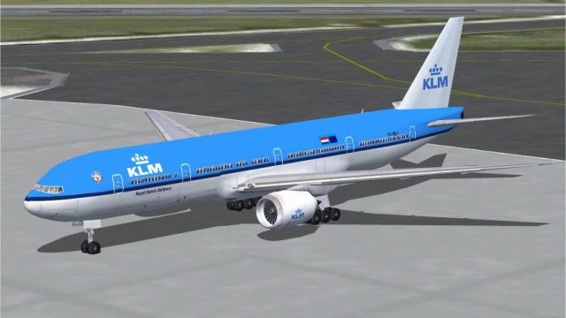 Screenshot 1 — KLM Boeing 777-300