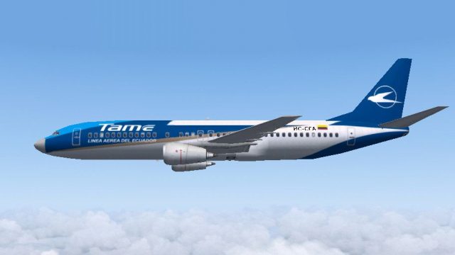 Screenshot 1 — Tame Ecuador Boeing 737-400