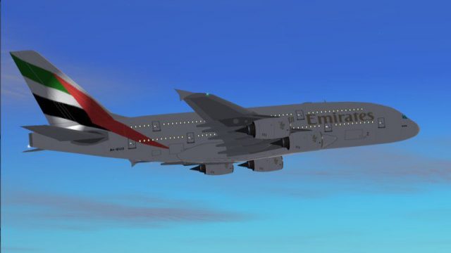 Screenshot 1 — Emirates Airbus A380