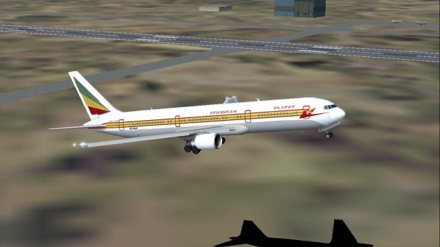 Screenshot 1 — Ethiopian Airlines Boeing 767-300ER