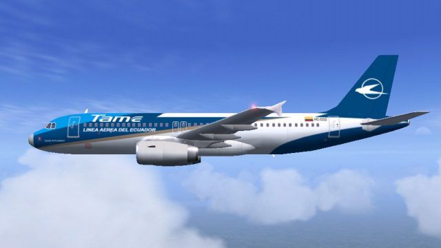 Screenshot 1 — Tame Ecuador Airbus A320-200