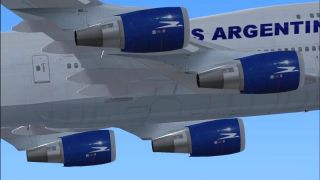 Screenshot 8 — FS2004/FS2002 Boeing 747-475 Aerolineas Argentinas
