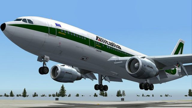 Screenshot 1 — Alitalia Airbus A300B4-200 Textures only