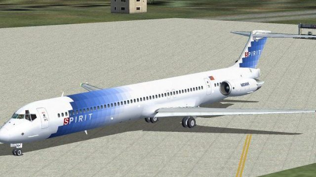 Screenshot 1 — Spirit Airlines MD-83