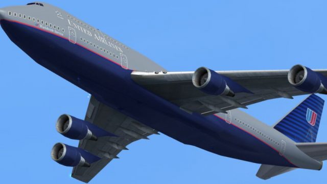 Screenshot 1 — United Airlines Boeing 747-400