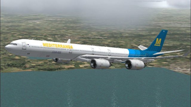 Screenshot 1 — Mediterranea Virtual Airbus A340-600