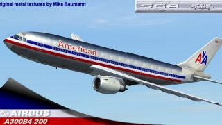 Screenshot 2 — American Airlines Airbus A300B4-200 Textures only