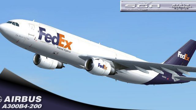 Screenshot 1 — Federal Express Airbus A300B4-200 Textures only