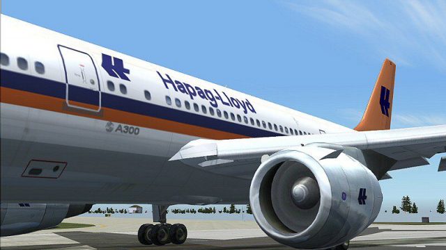 Screenshot 1 — Federal Hapag-Lloyd A300B4-200 Textures only