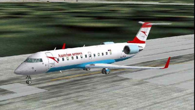 Screenshot 1 — Austrian Arrow CRJ-200LR