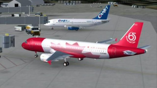 Screenshot 1 — FSP AC 65th Airbus A320-200 V2