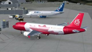 Screenshot 1 — FSP AC 65th Airbus A320-200 V2