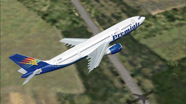 Screenshot 1 — Premiair Airbus 300B4-120. Textures only