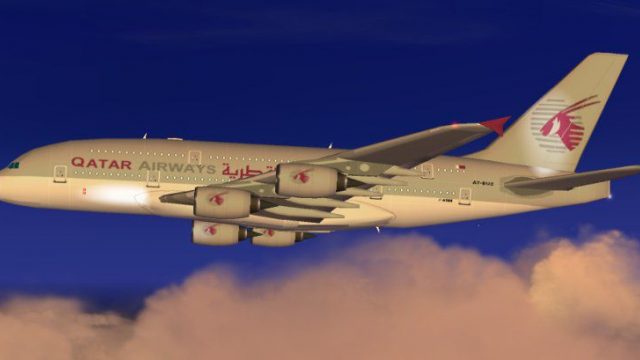 Screenshot 1 — Qatar Airways Airbus A380