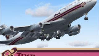 Screenshot 3 — FS2004/FS2002 Boeing 747-4D7 Thai Airlines