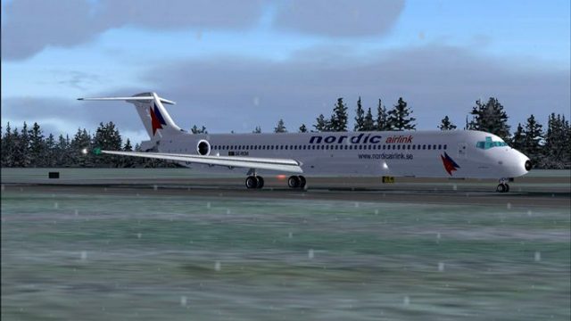 Screenshot 1 — Nordic Airlink MD-83