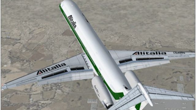 Screenshot 1 — Alitalia McDonnell Douglas MD-80