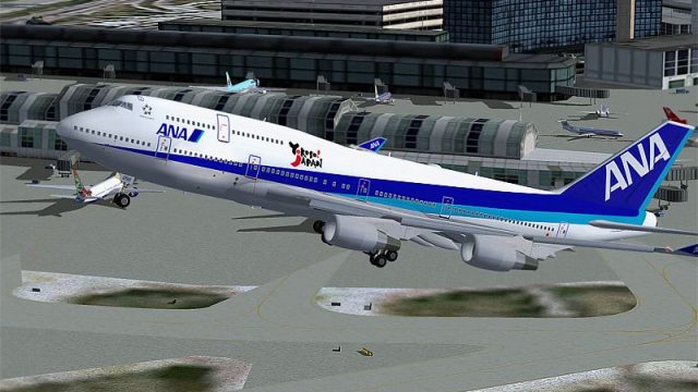 Screenshot 1 — All Nippon Airways Boeing 747-400D