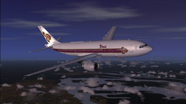 Screenshot 1 — Thai Airways A300B4-200 Textures