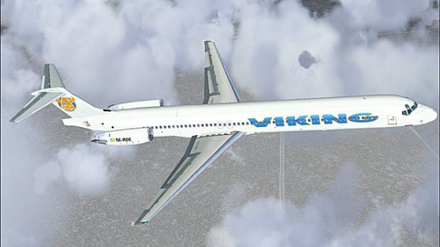 Screenshot 1 — Viking Airlines MD-83