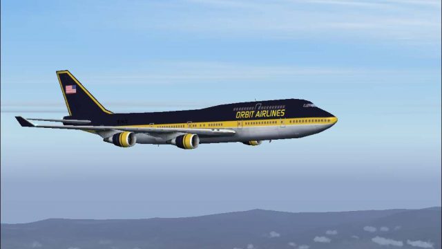 Screenshot 1 — Orbit Boeing 747-400