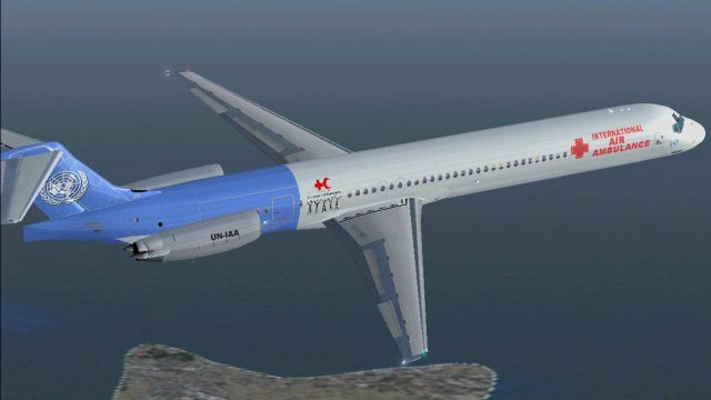 Screenshot 1 — International Air Ambulance MD-83 UN-IAA