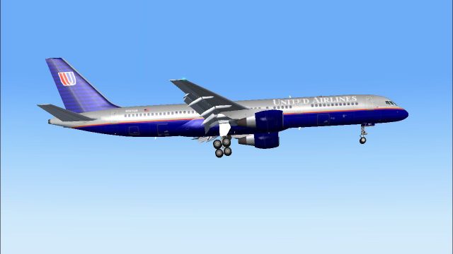 Screenshot 1 — United Airlines Boeing 757-222