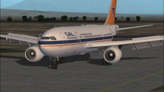 Screenshot 1 — FS2002/FS2004 South African Airways Airbus A300B4-203 Textures
