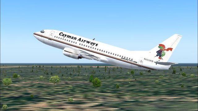 Screenshot 1 — Cayman Airways Boeing 737-300