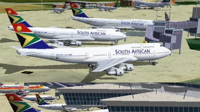 Screenshot 1 — South African Airways Boeing 747-300 PW