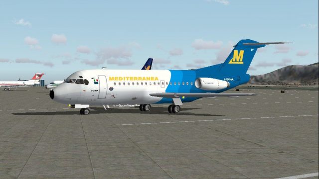Screenshot 1 — Mediterranea Virtual Airlines Fokker 28