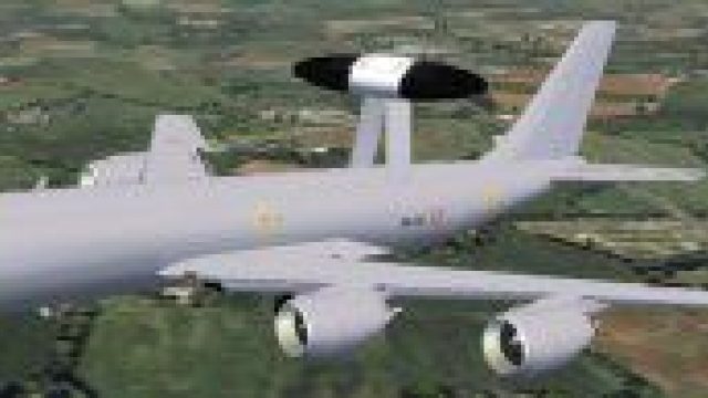 Screenshot 1 — E-3F AWACS v0.9. E-3A