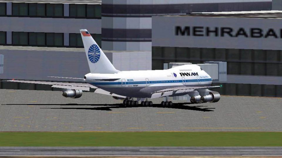 1/200 inflight PAN AM B747SP パンナム Pan Am Boeing 747 SP for FS2004
