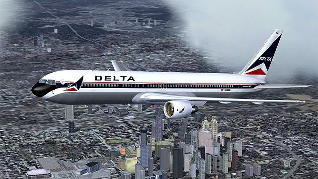 Screenshot 1 — Delta Airlines Boeing 767-322/ER