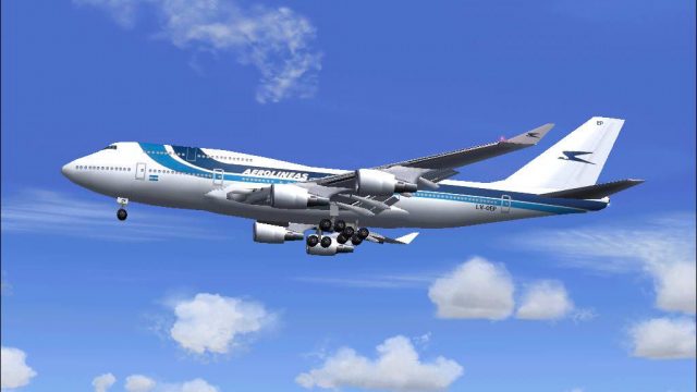Screenshot 1 — Aerolineas Argentinas Boeing 747-400