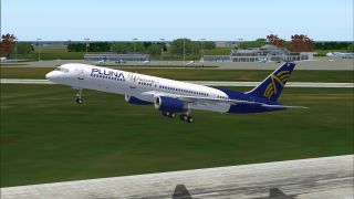 Screenshot 1 — PLUNA Boeing 757-200