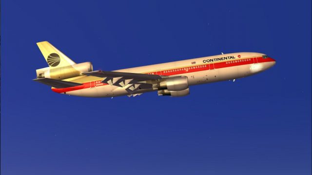 Screenshot 1 — Continental Airlines Douglas DC-10-10