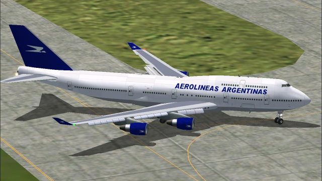 Screenshot 1 — Aerolineas Argentinas Boeing 747-400 (NC)