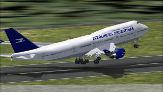 Screenshot 3 — Aerolineas Argentinas Boeing 747-400 (NC)