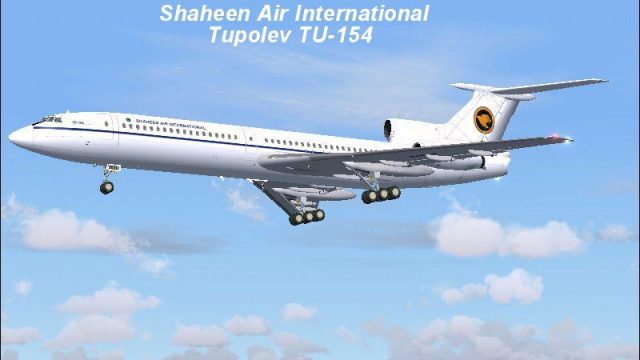Screenshot 1 — Shaheen Air International Tu-154