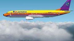 Screenshot 3 — Air Jamaica Textures for the default 737-400 for FS2002