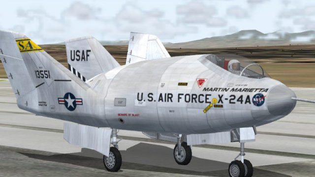 Screenshot 1 — Martin Marietta X-24A Lifting Body Research X-Plane