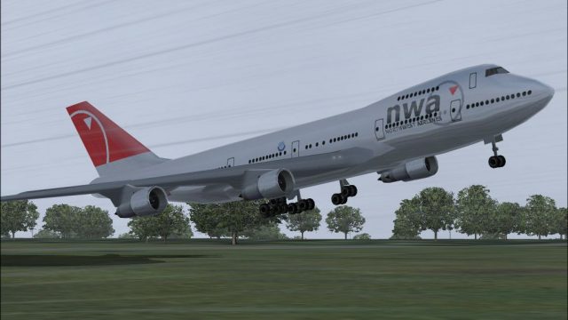 Screenshot 1 — Northwest Boeing 747-200