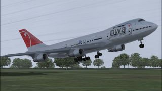 Screenshot 1 — Northwest Boeing 747-200