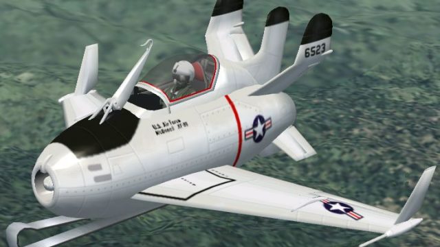 Screenshot 1 — FS2002/FS2004 McDonnell XF-85 Goblin