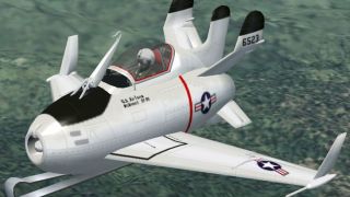 Screenshot 1 — FS2002/FS2004 McDonnell XF-85 Goblin