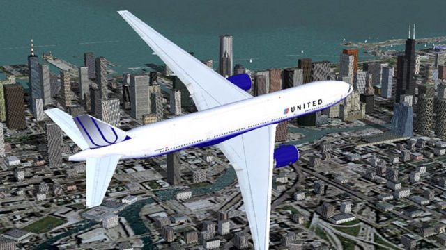 Screenshot 1 — United Airlines Boeing 777-200ER