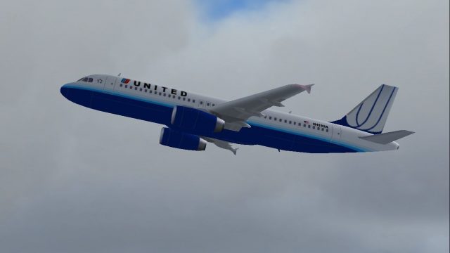 Screenshot 1 — United Airlines Airbus A320 (NL)